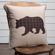 Load image into Gallery viewer, Wyatt Bear Applique 18&quot; X 18&quot; Pillow - Off The Trail Gifts
