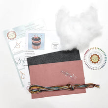 Load image into Gallery viewer, Traditional Folk Design Pincushion Felt Craft Mini Kit - Off The Trail Gifts
