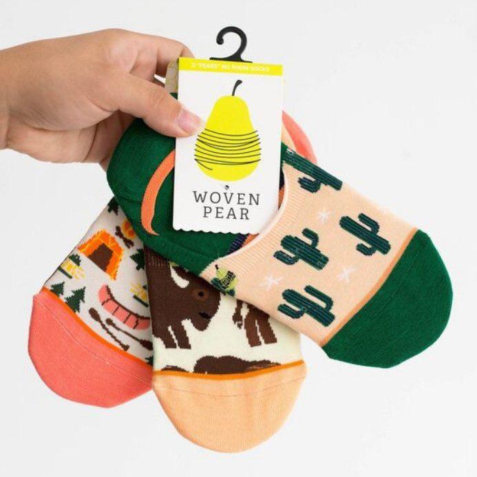 Outdoor Adventure Variety Sock 3 Pack - Cactus, Bison, Happy Camper - Off The Trail Gifts