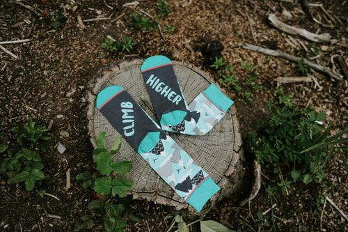 Climb Higher Mountain Cozy Socks - Off The Trail Gifts