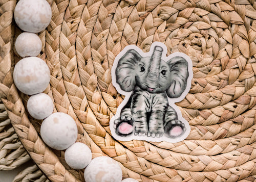 Cute Elephant Decor Sticker - Off The Trail Gifts