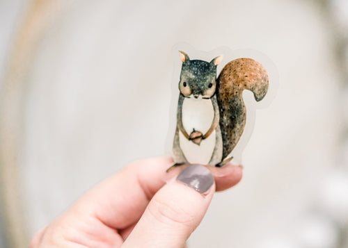 Cute Little Mini Squirrel Sticker Decal - Off The Trail Gifts
