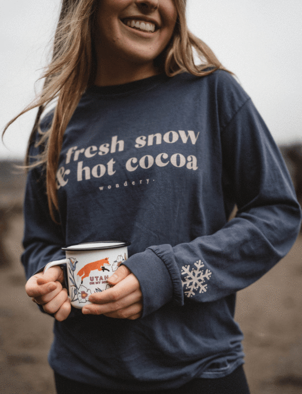 Fresh Snow & Hot Cocoa Long Sleeve - Off The Trail Gifts