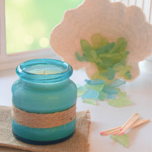 Load image into Gallery viewer, Mermaid Island Turquoise Soy Wax Candle Tahitian Vanilla Fragrance - Off The Trail Gifts
